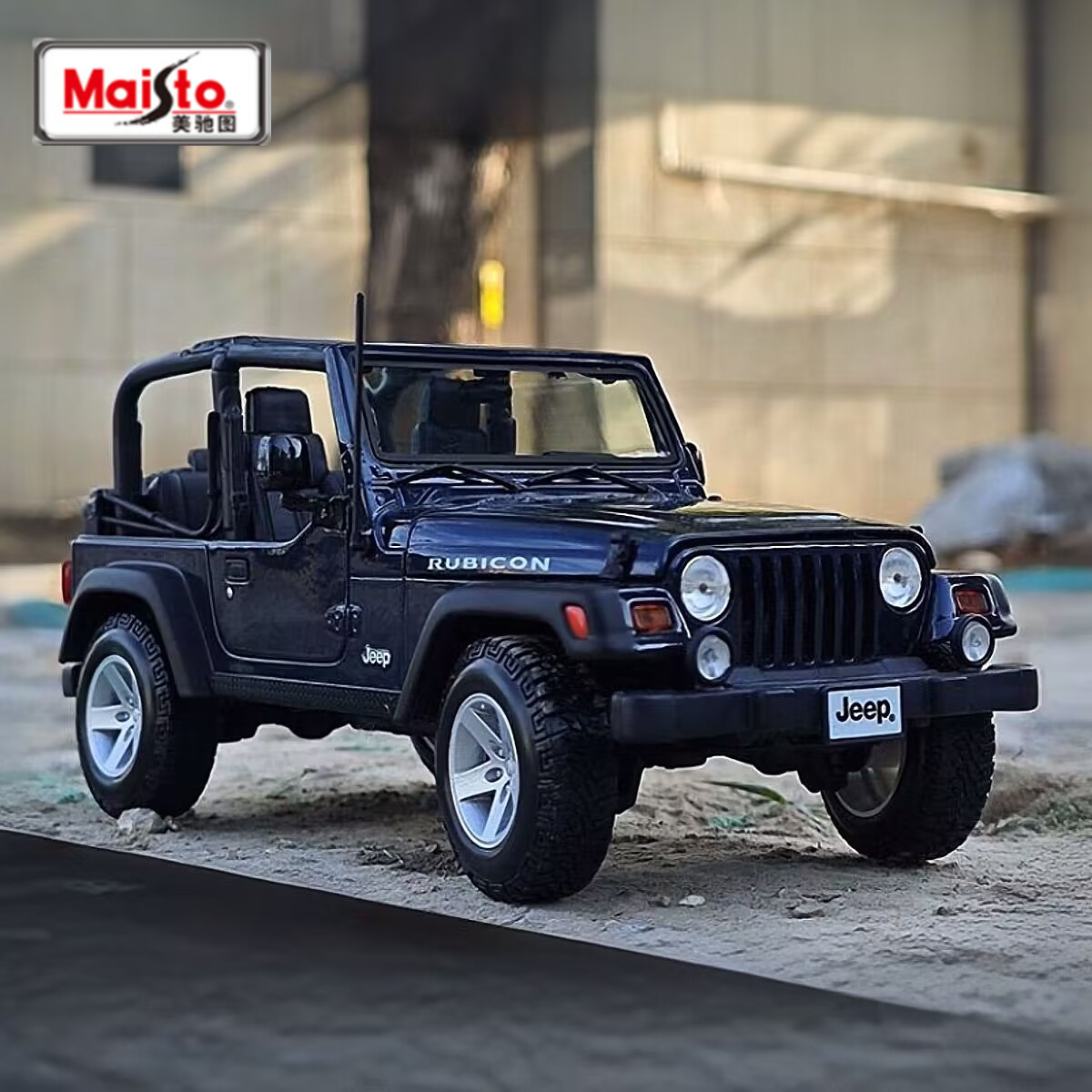 Kids Toys Jeep - Maisto 1:18 Jeep Wrangler Rubicon Legering
