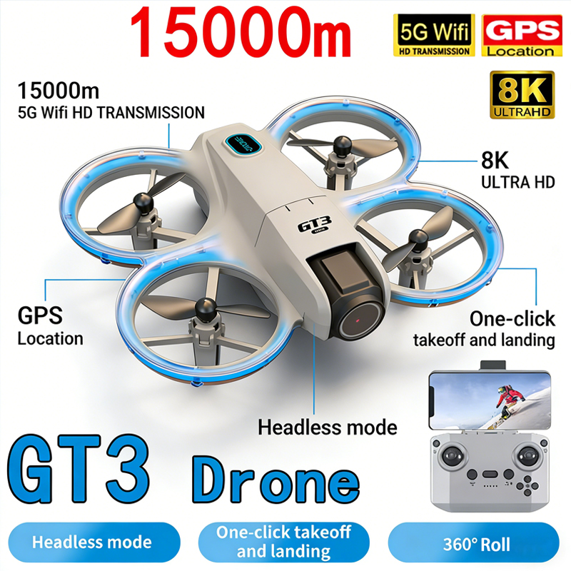 Kids Toys Helicopter - Nieuwe GT3 MAX Drone 8K HD