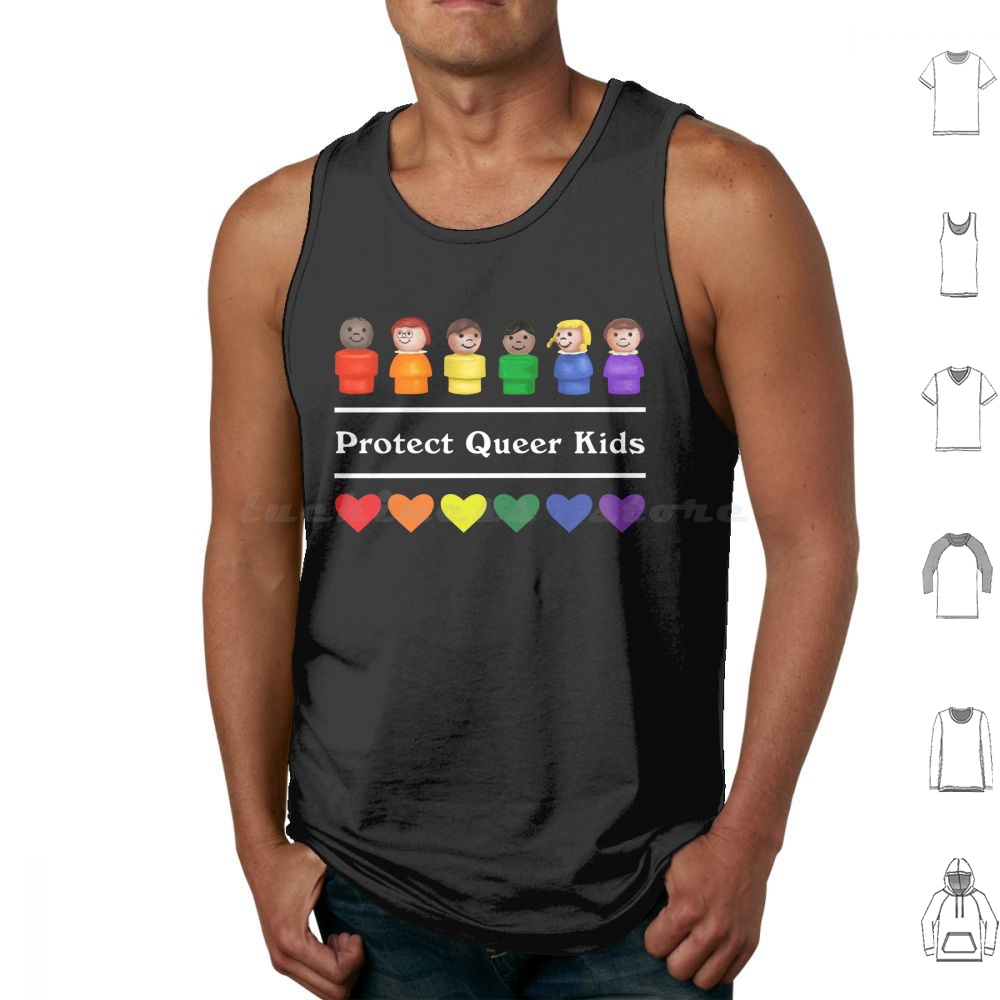Kids Toys Little People - Bescherm Queer tanktops voor kinderen Print