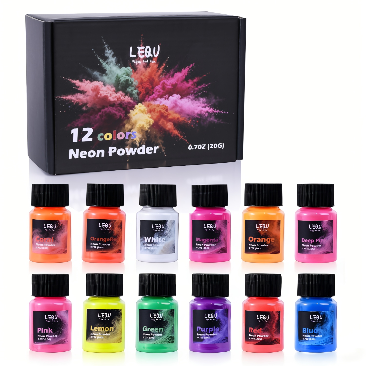 Slime Making Kit - LEQU 12 Kleuren Neon Fluorescerende Harsen