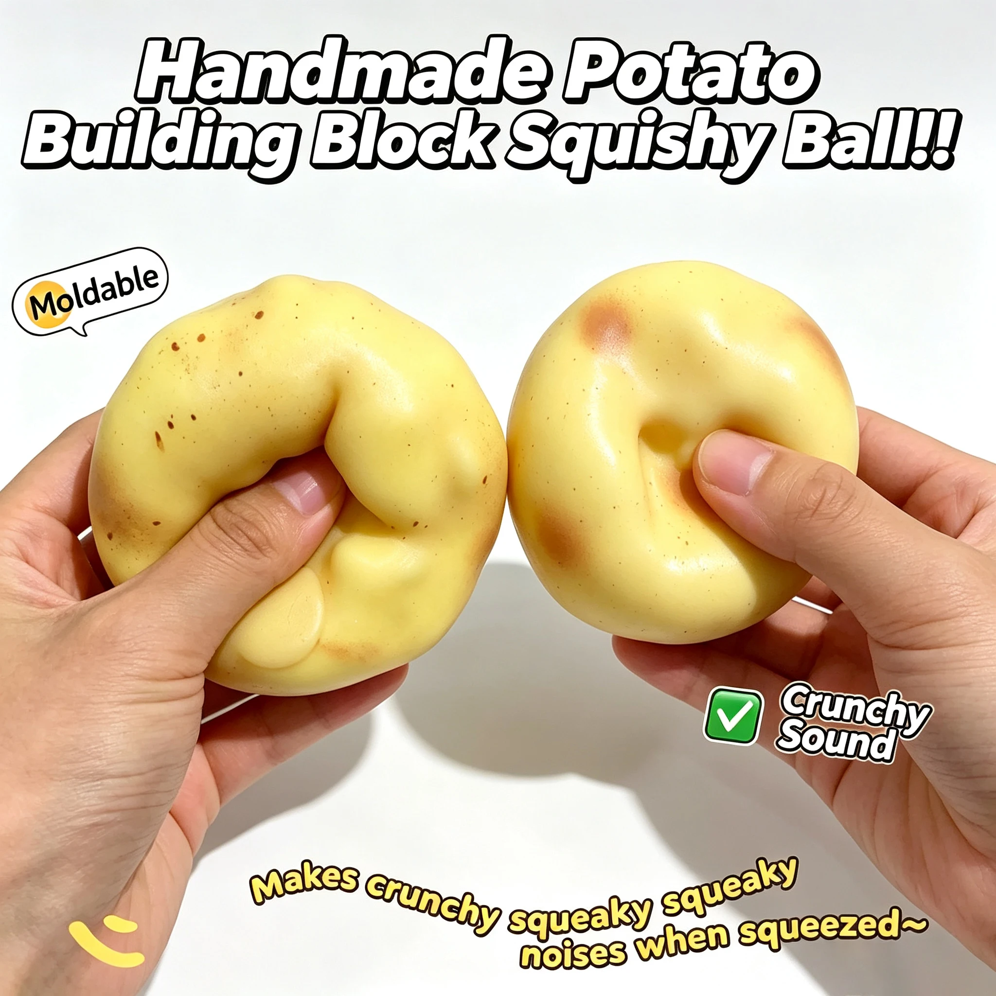 Kids & Toys Expo Saudi Arabia - Knapperige Aardappel Squishy Stressbal ASMR Fidget