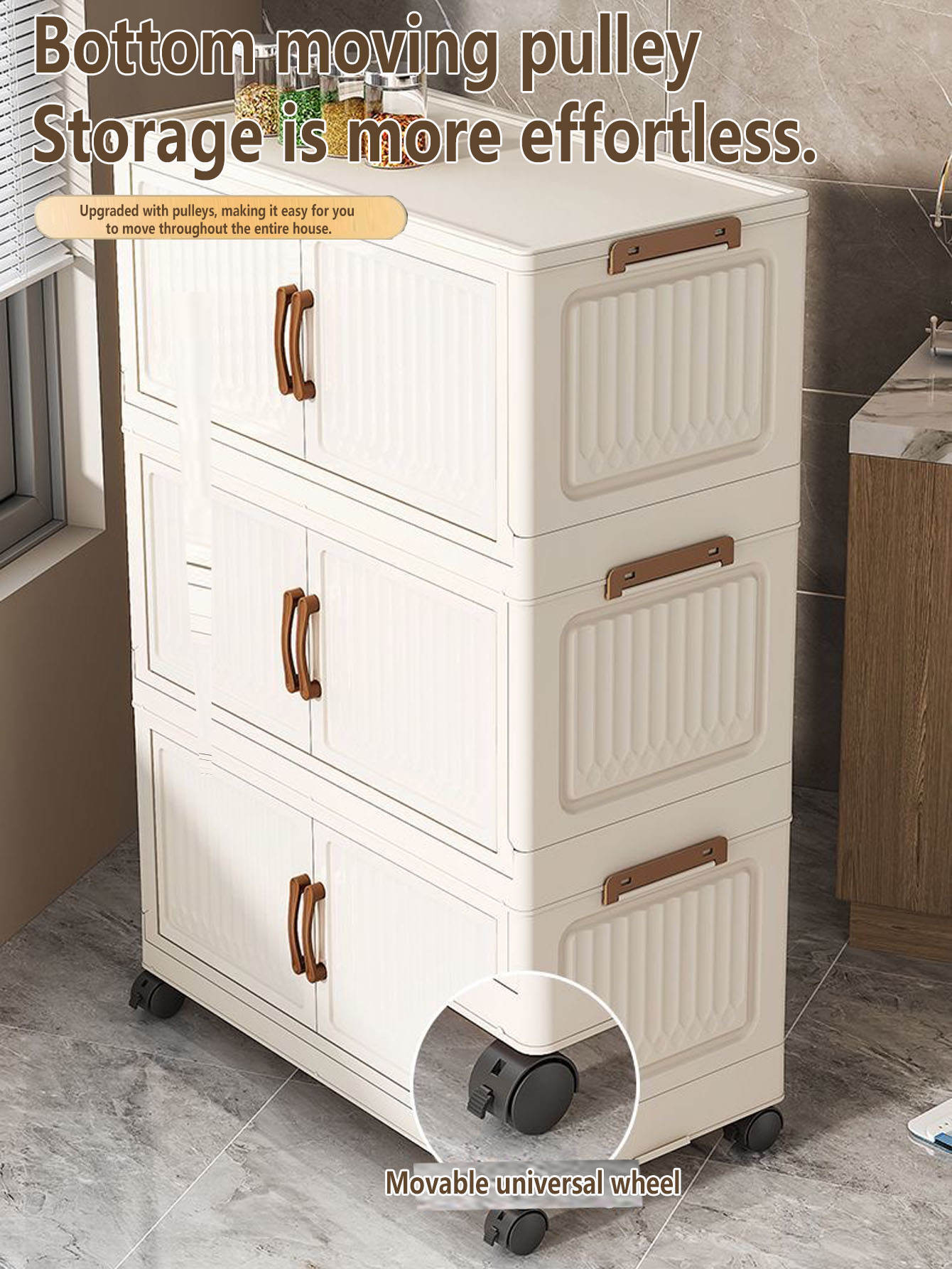Kids Storage Toys - Opvouwbare plastic opbergkast voor kinderkamer, geen
