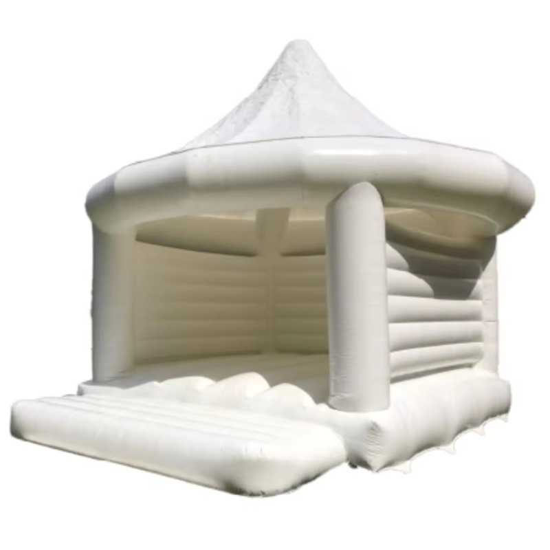Kids Toys House - Opblaasbaar wit huwelijkskasteel buitenspeelgoed voor kinderen