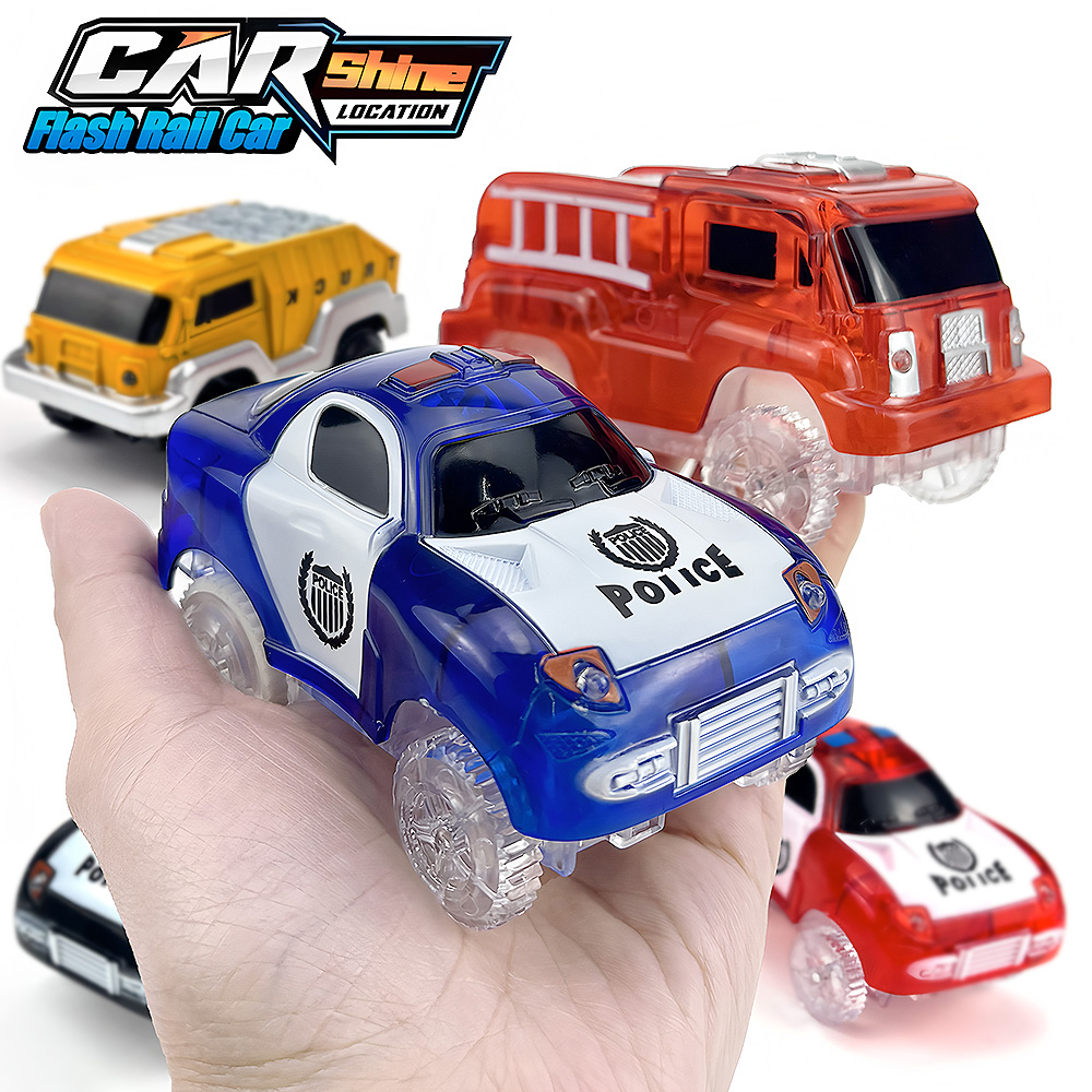 Kids Toys Jeep - Magische gloeiende raceauto's, politie-jeep elektrisch speelgoed,