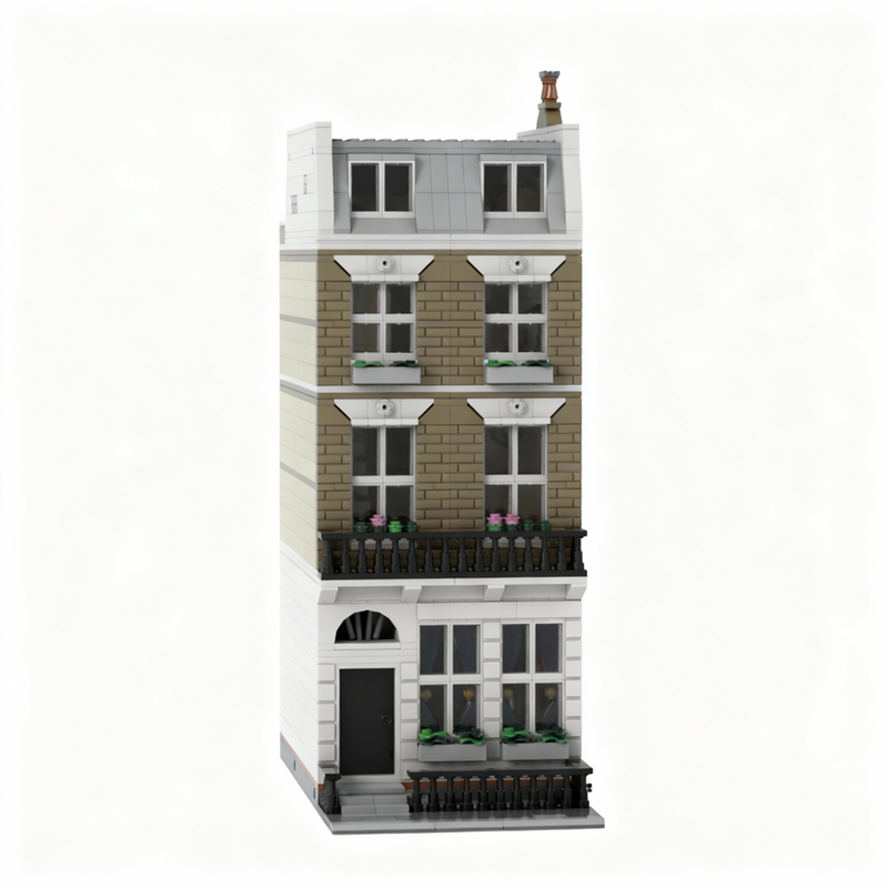Kids Toys London - 1975pcs MOC Modulair Streetscape Londen Townhouse