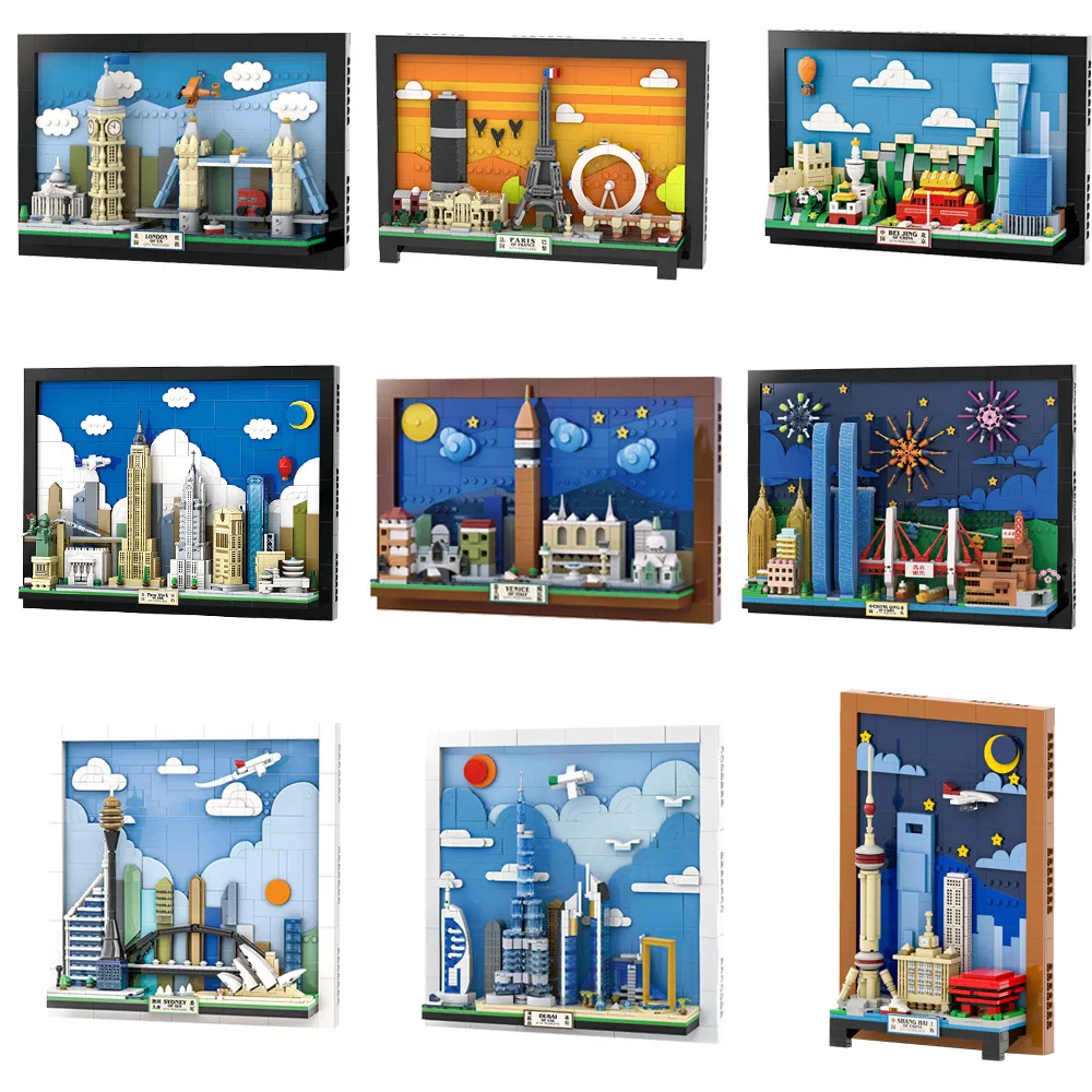 Kids Toys Dubai - New York Bouwstenen Stad Postkaart Chong