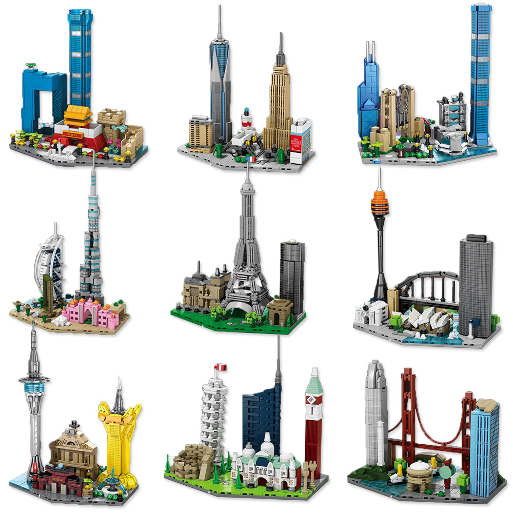 Kids Toys Dubai - Beroemde City Skyline Bouwstenen Italië Australië