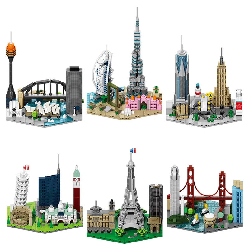 Kids Toys Dubai - Frankrijk Dubai City Street View Bouwsteenbakstenen