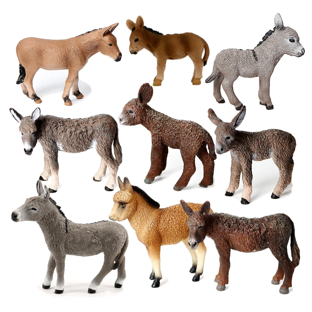 Kids Toys Horse - Ezel Model Speelgoed Dieren Figuren Boerderij