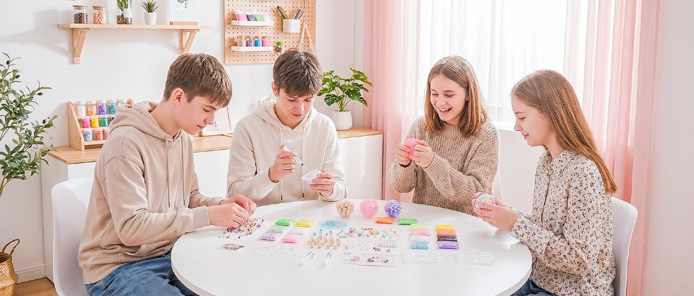 Slime Making Kit - 6cm Bal Skins DIY Stressbal Maakset