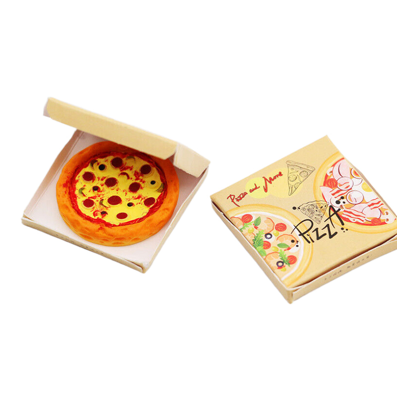 Kids Toys House - 1Set 1:12 Miniatuur Pizza met Verpakking
