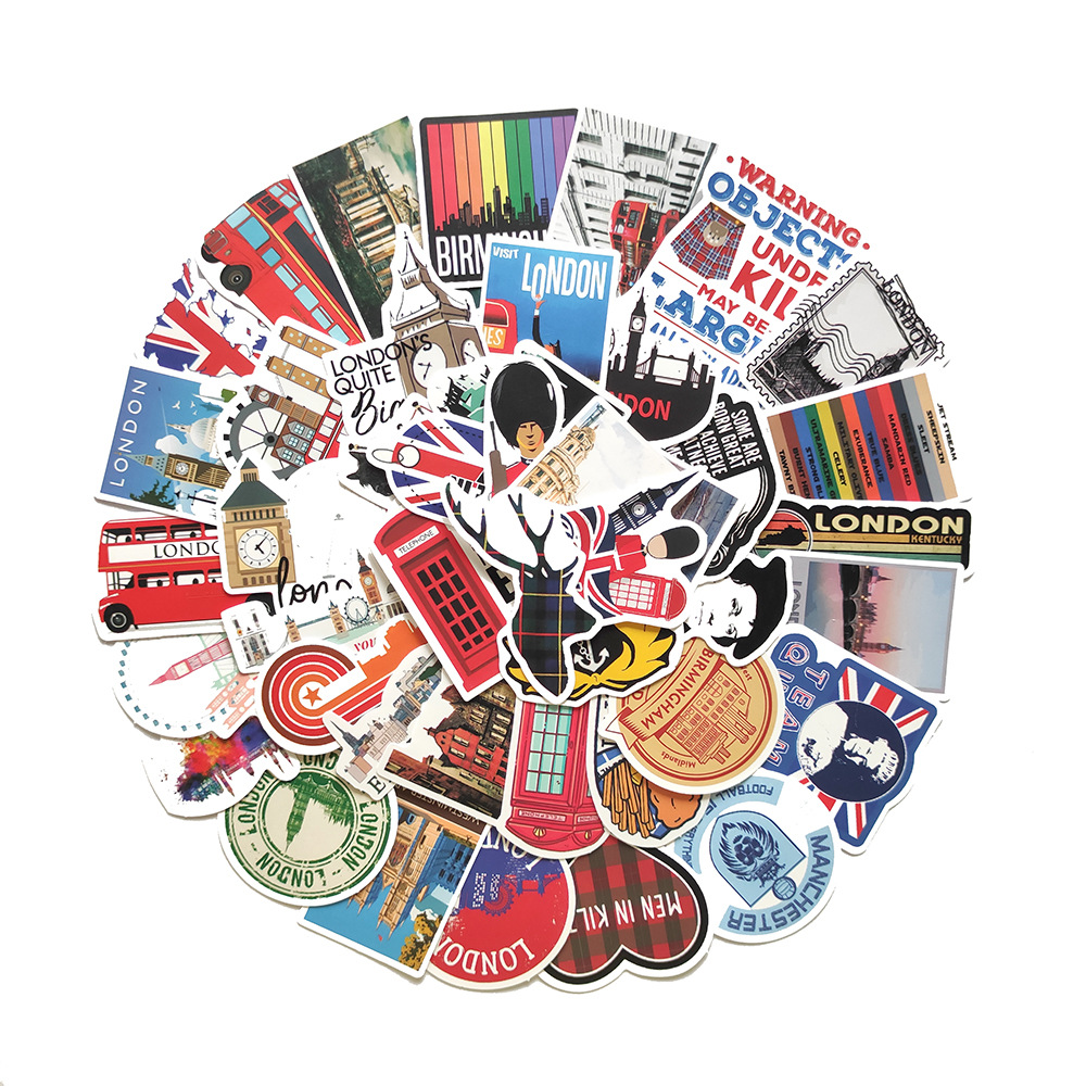 Kids Toys London - 50 stuks Londen Engeland Stickers Laptop
