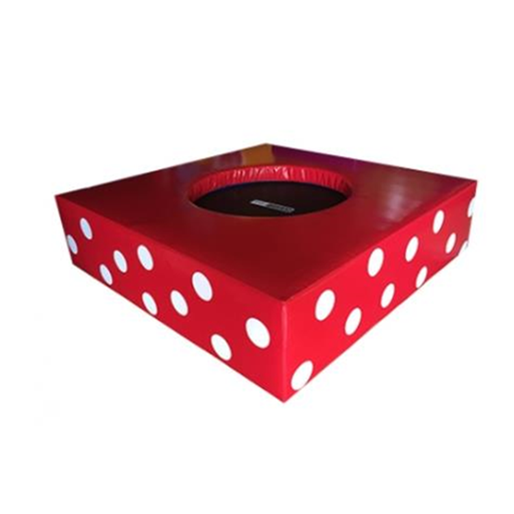 Kleurrijke zachte speeltrampol - Kids Toys Rental recensie en prijs