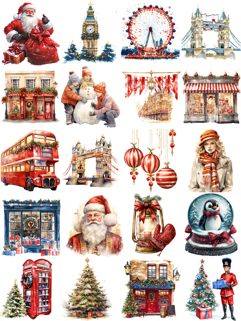 Londen Kerststickers Ambachten - Kids Toys London recensie en prijs