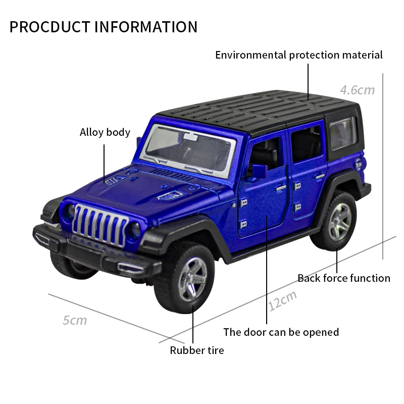Zakken 1:36 legering JEEPS Wra - Kids Toys Jeep recensie en prijs