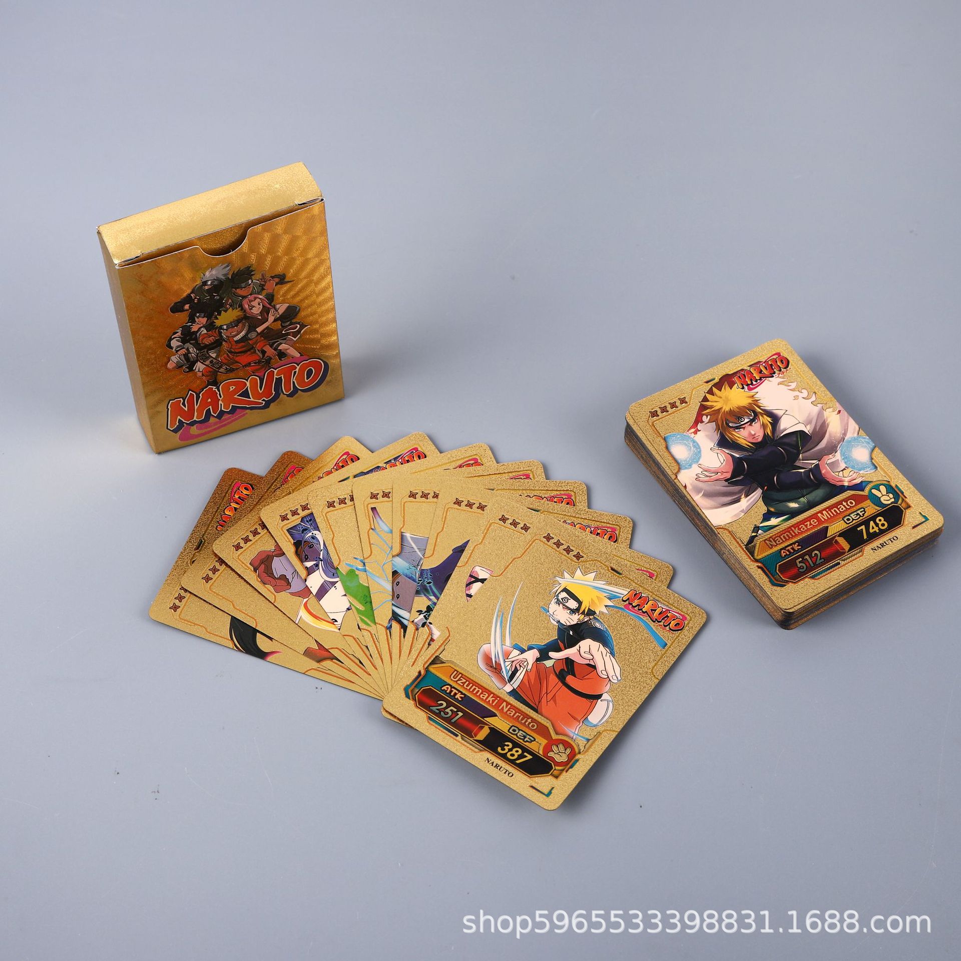 55 stuks Naruto-kaart goud Eng - Card Game Kids recensie en prijs