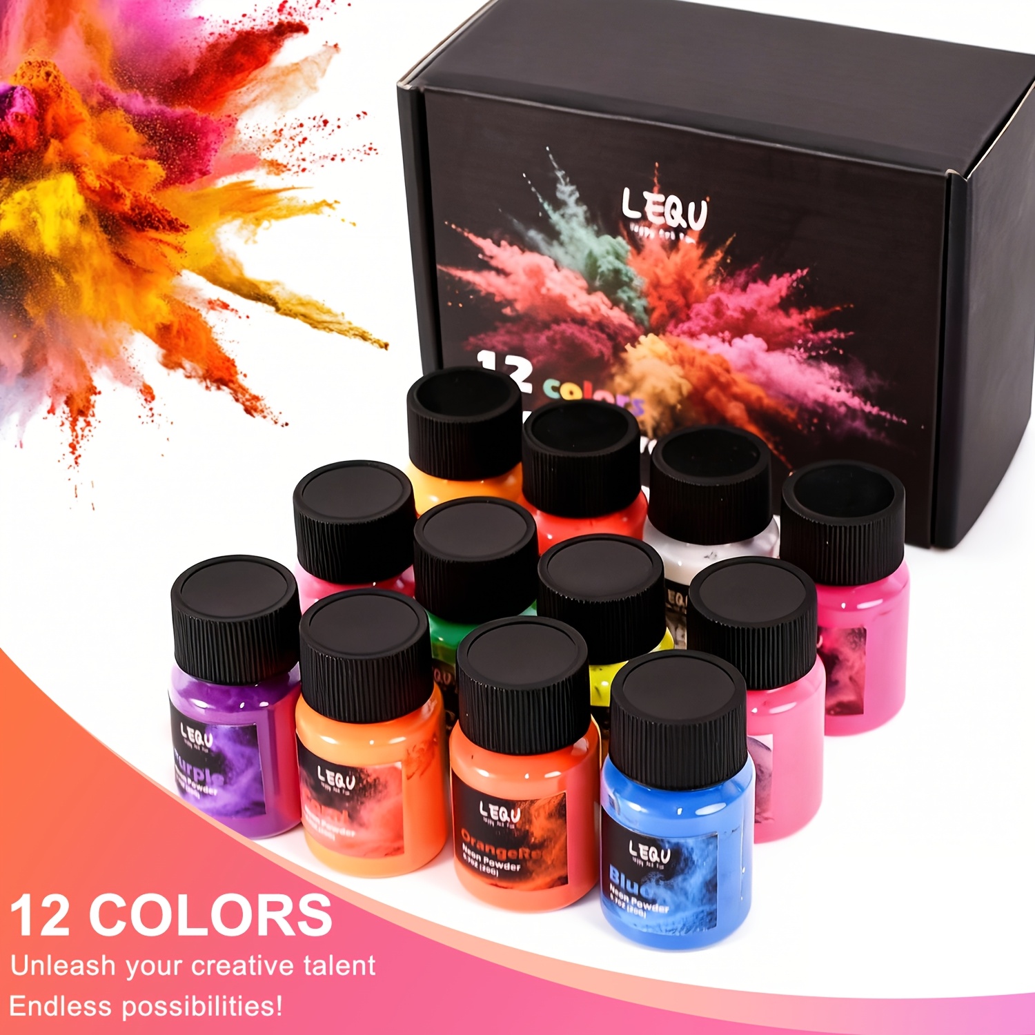 LEQU 12 Kleuren Neon Fluoresce - Slime Making Kit recensie en prijs