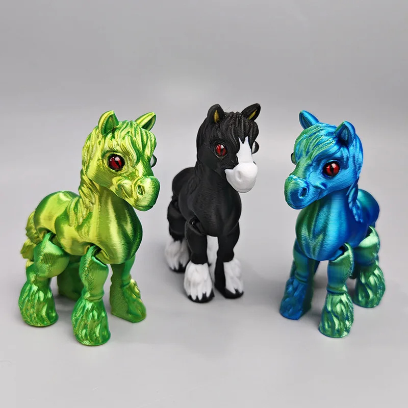 3D-geprinte beweegbare paarden - Kids Toys Horse recensie en prijs