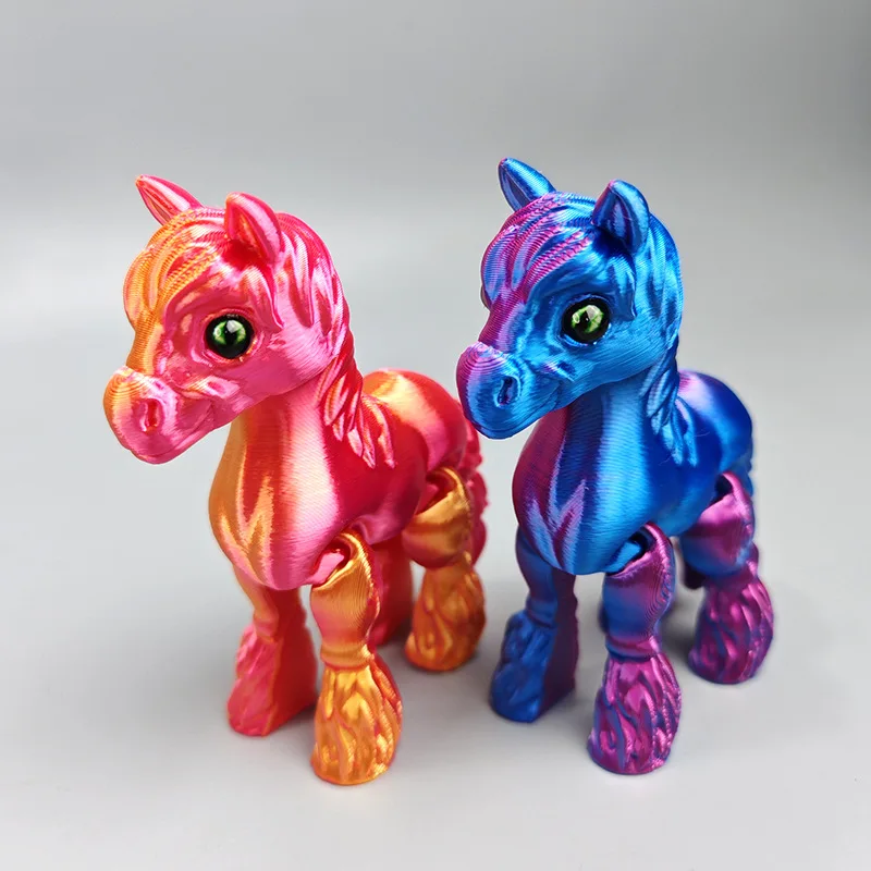 3D-geprinte beweegbare paarden - Kids Toys Horse recensie en prijs