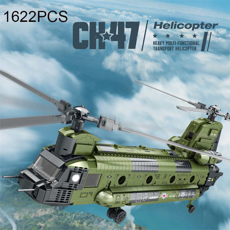 1622 Stuks CH-47 Chinook Trans - Kids Toys Helicopter recensie en prijs