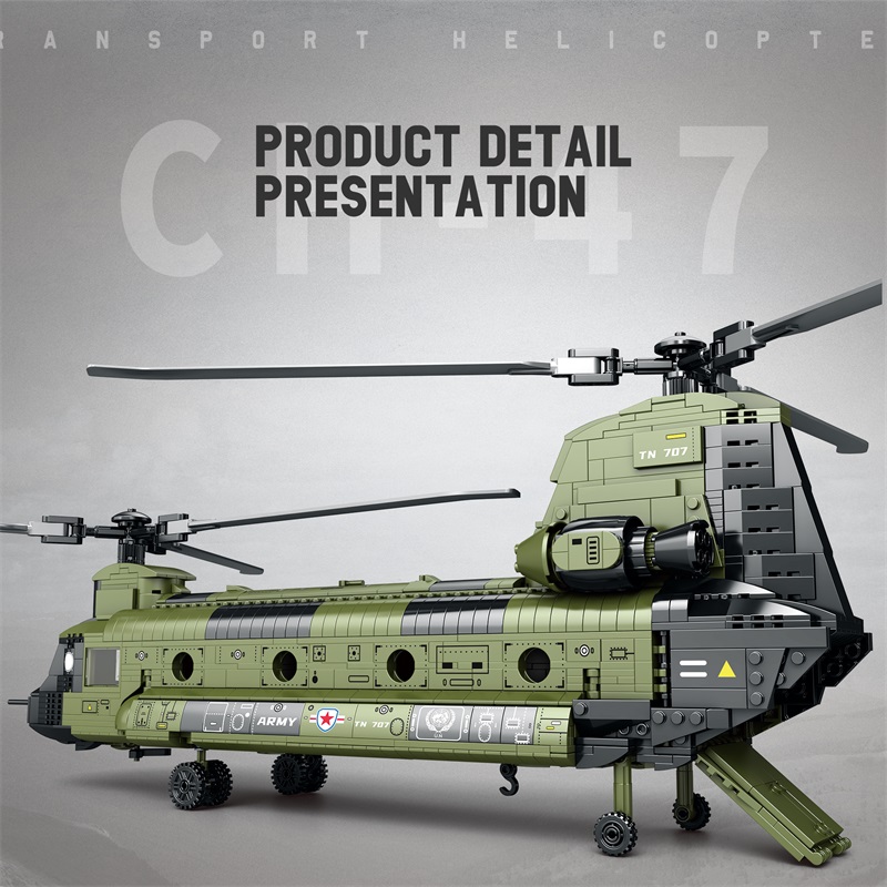 1622 Stuks CH-47 Chinook Trans - Kids Toys Helicopter recensie en prijs