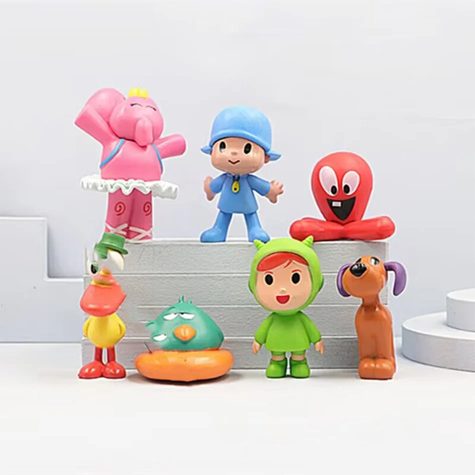 7 stks/set Pocoyo Dier Speelgo - Kids Toys Elephant recensie en prijs