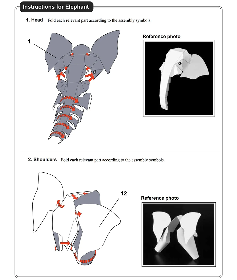Afrikaanse Olifant Origami Art - Kids Toys Elephant recensie en prijs