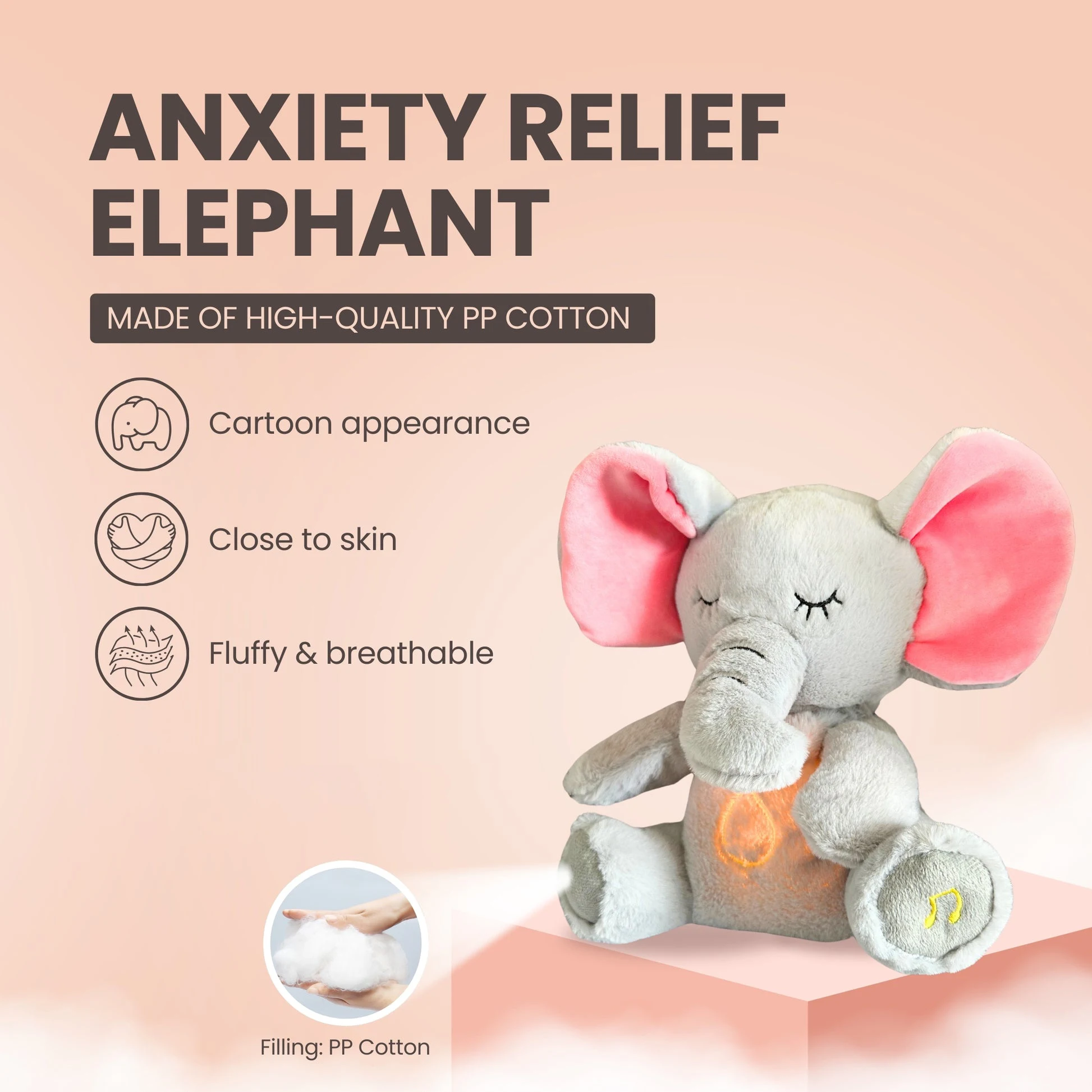 4-modi Baby Ademen Rustgevende - Kids Toys Elephant recensie en prijs