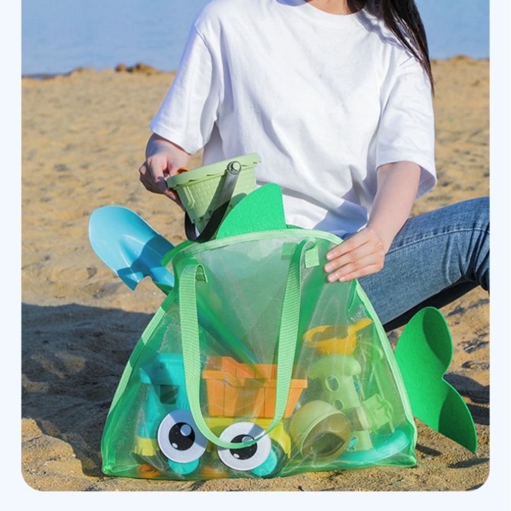 Strandtassen van mesh voor kin - Kids Storage Toys recensie en prijs