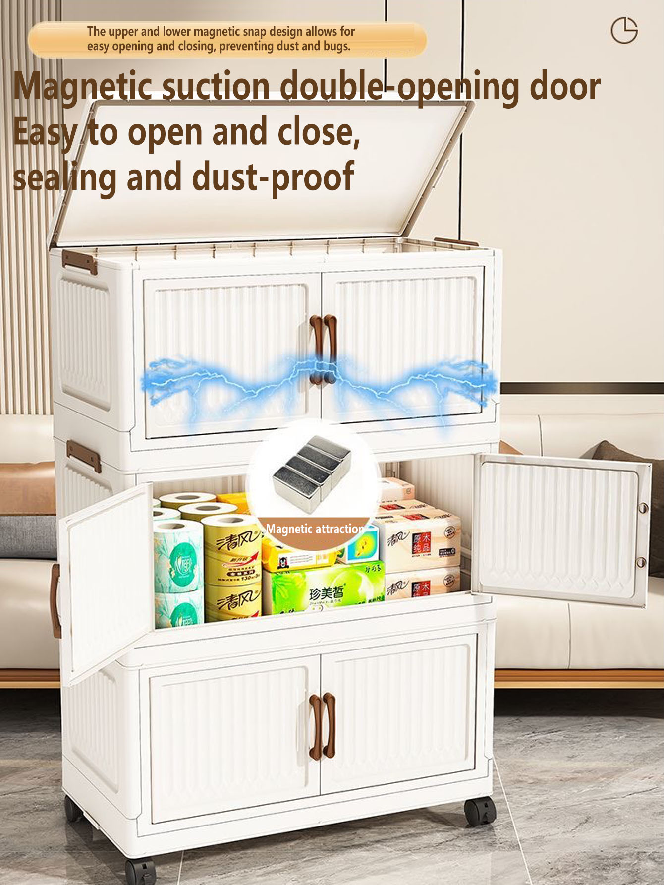 Opvouwbare plastic opbergkast  - Kids Storage Toys recensie en prijs