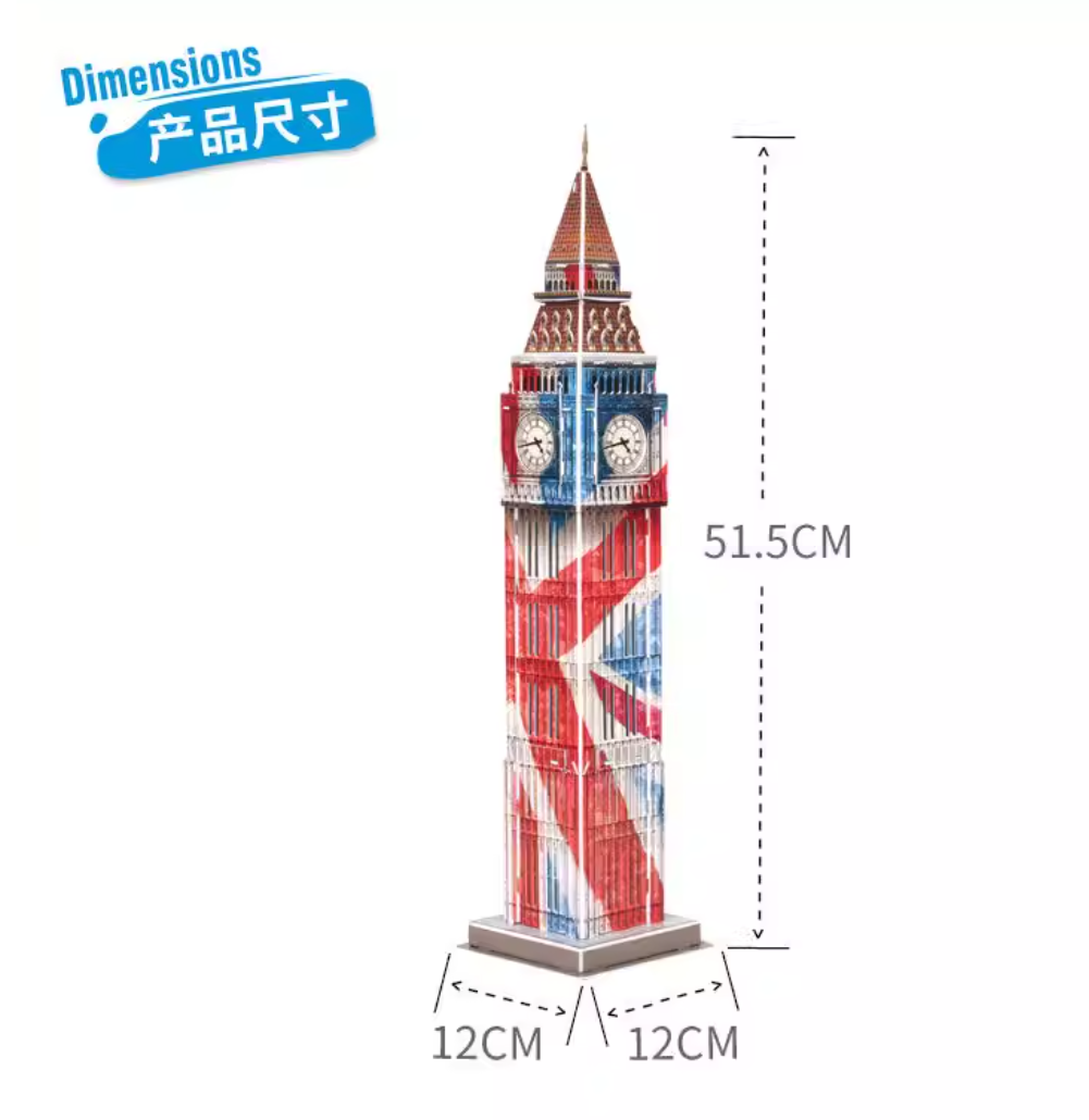 3D-puzzels Londen Big Ben DIY- - Kids Toys London recensie en prijs