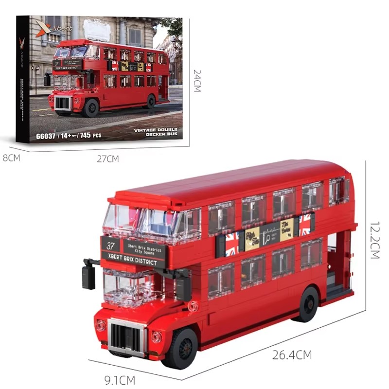 745PCS Londen Bus Model Bricks - Kids Toys London recensie en prijs