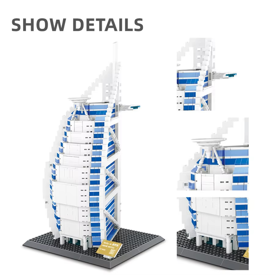 1306pcs Burjal Arab Hotel Duba - Kids Toys Dubai recensie en prijs