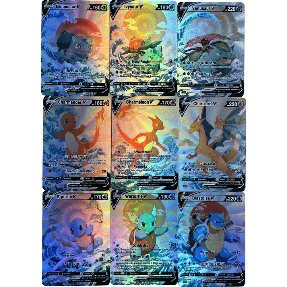 9 stks/set DIY Anime PTCG Coll - Card Game Kids recensie en prijs