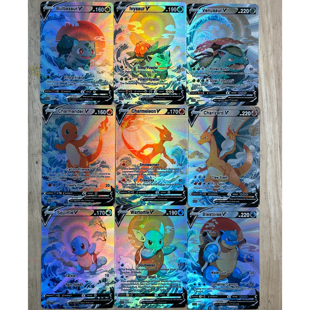 9 stks/set DIY Anime PTCG Coll - Card Game Kids recensie en prijs
