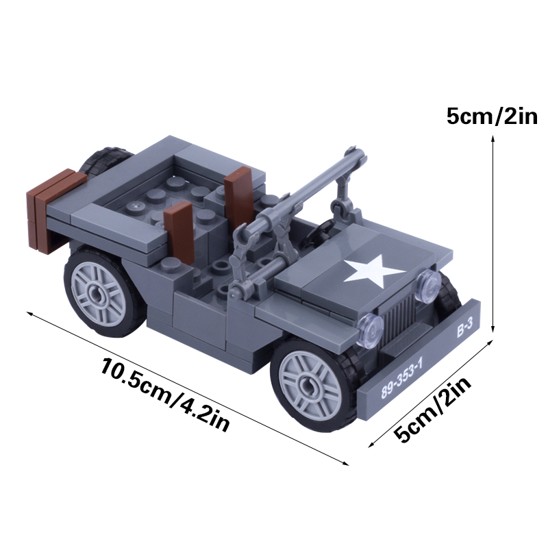 Moc WW2 Militaire Ons Cijfers  - Kids Toys Jeep recensie en prijs