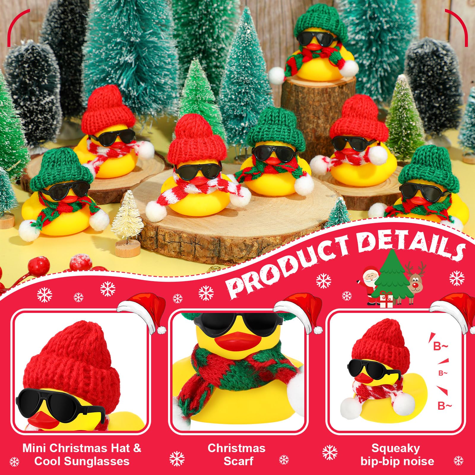 12/24/48 Set Kerst Rubber Eend - Kids Toys Jeep recensie en prijs