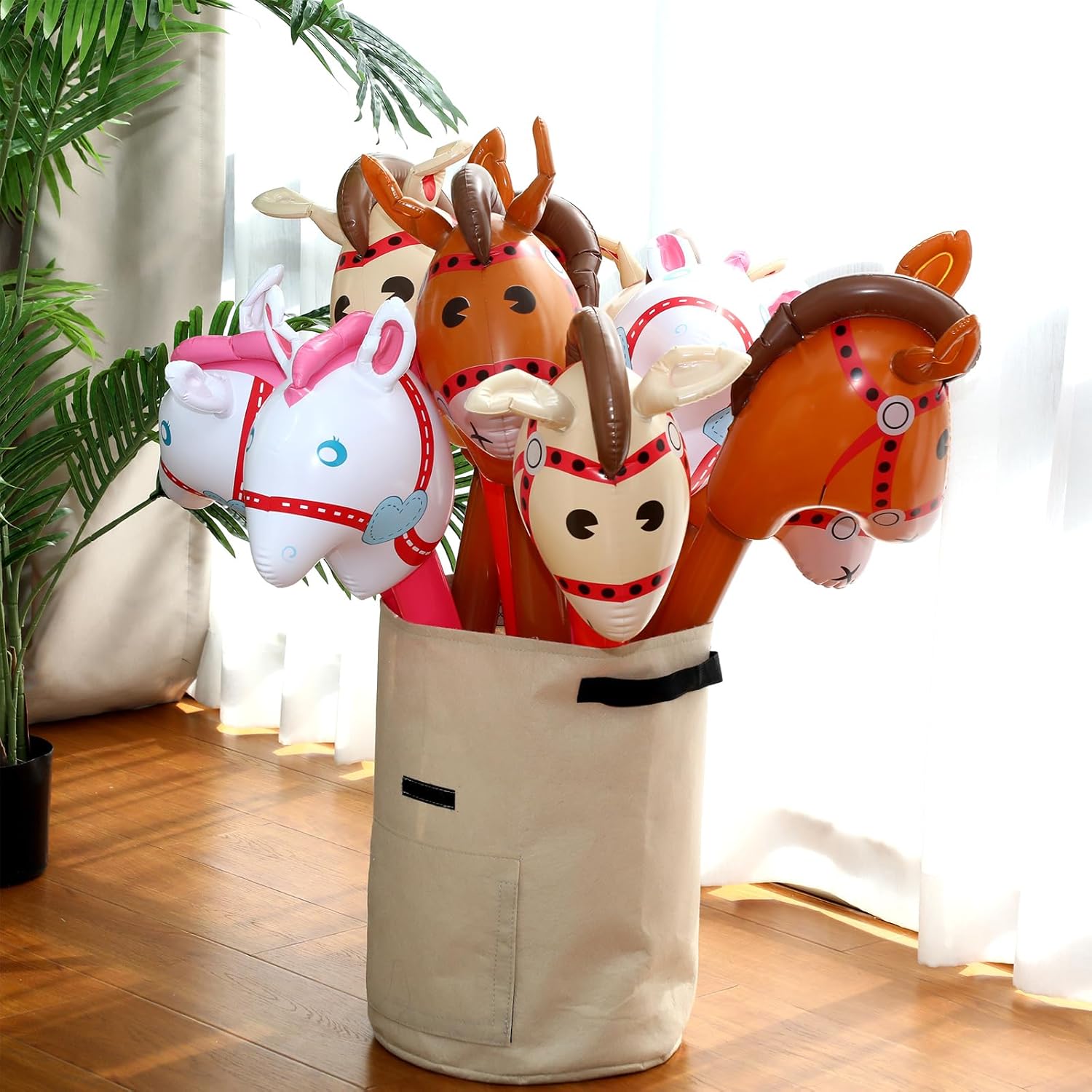 Opblaasbaar paardje met hoofd  - Kids Toys Horse recensie en prijs
