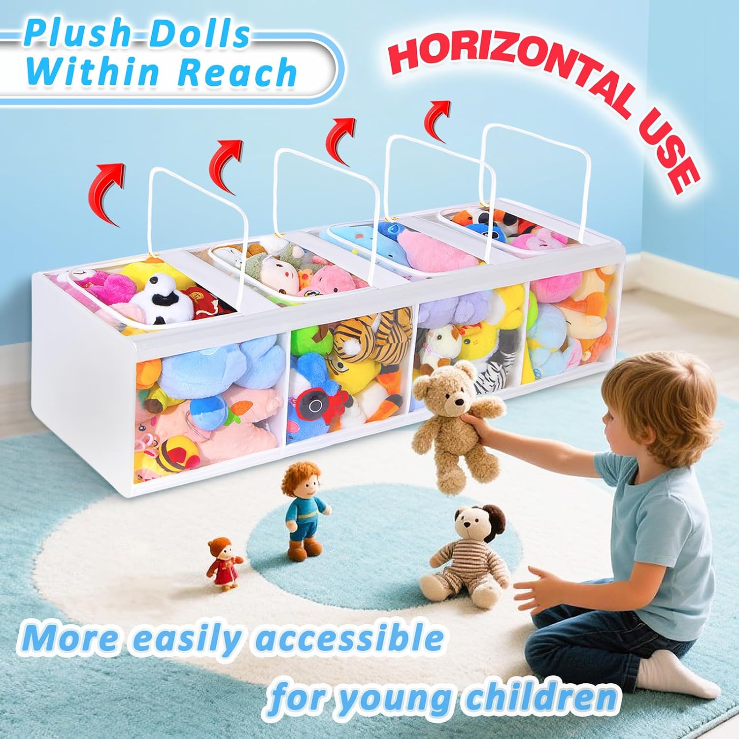 4-laags transparante rits-opbe - Kids Storage Toys recensie en prijs