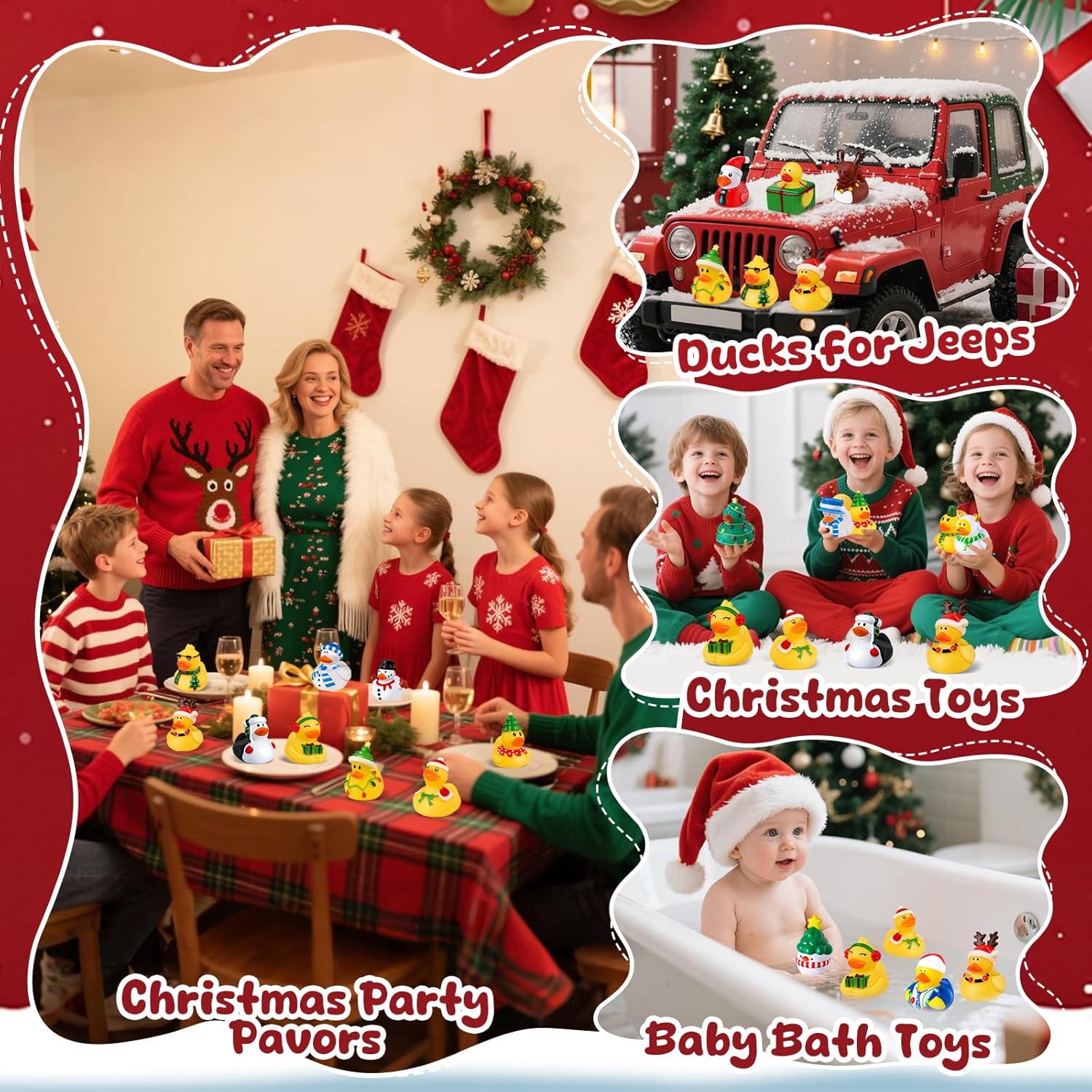 12-100 stks Kerst Badeendjes,  - Kids Toys Jeep recensie en prijs