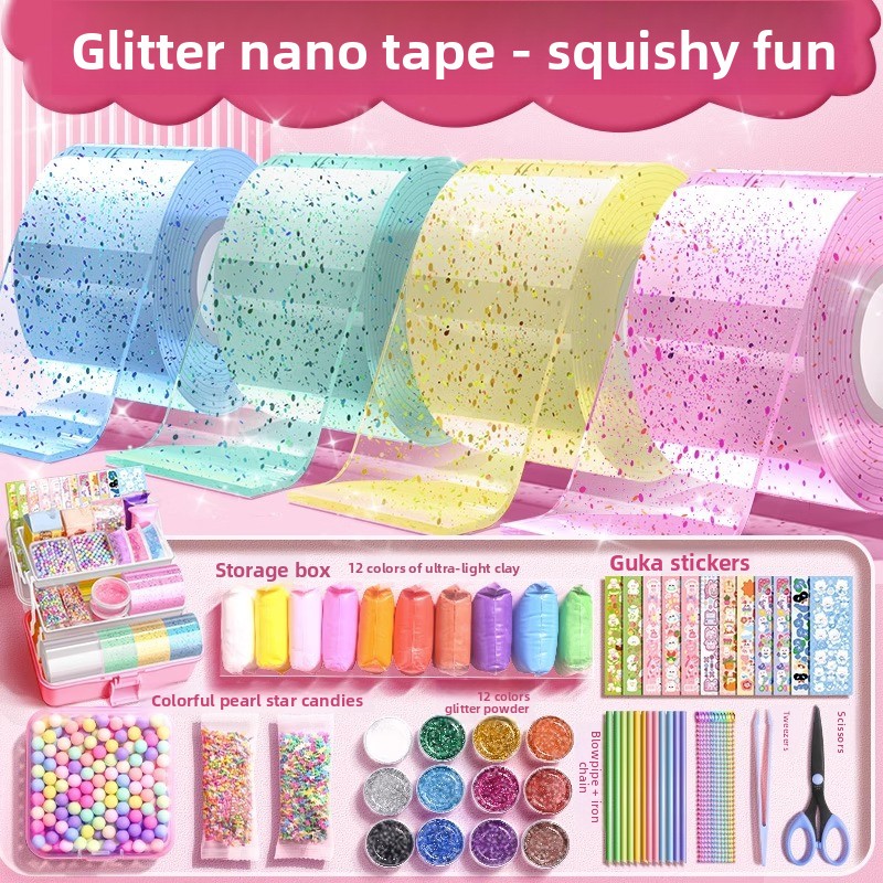 Glitter Nano Lijmset Bellenbla - Slime Making Kit recensie en prijs