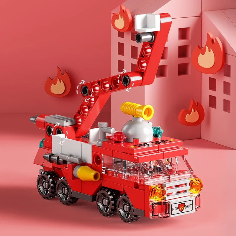 City Fire Car bouwstenen voor  - Kids Toys Helicopter recensie en prijs