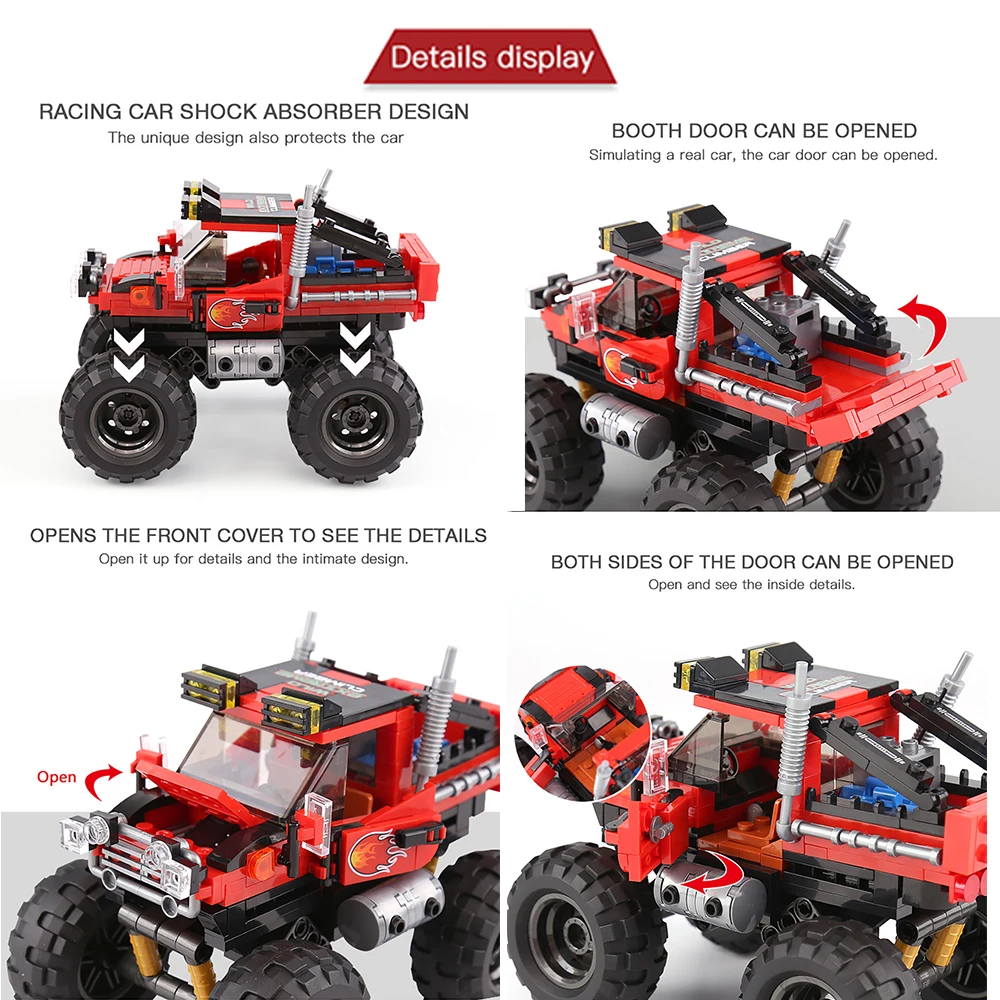 DIY Auto Vrachtwagen Bouwsteen - Kids Toys Jeep recensie en prijs